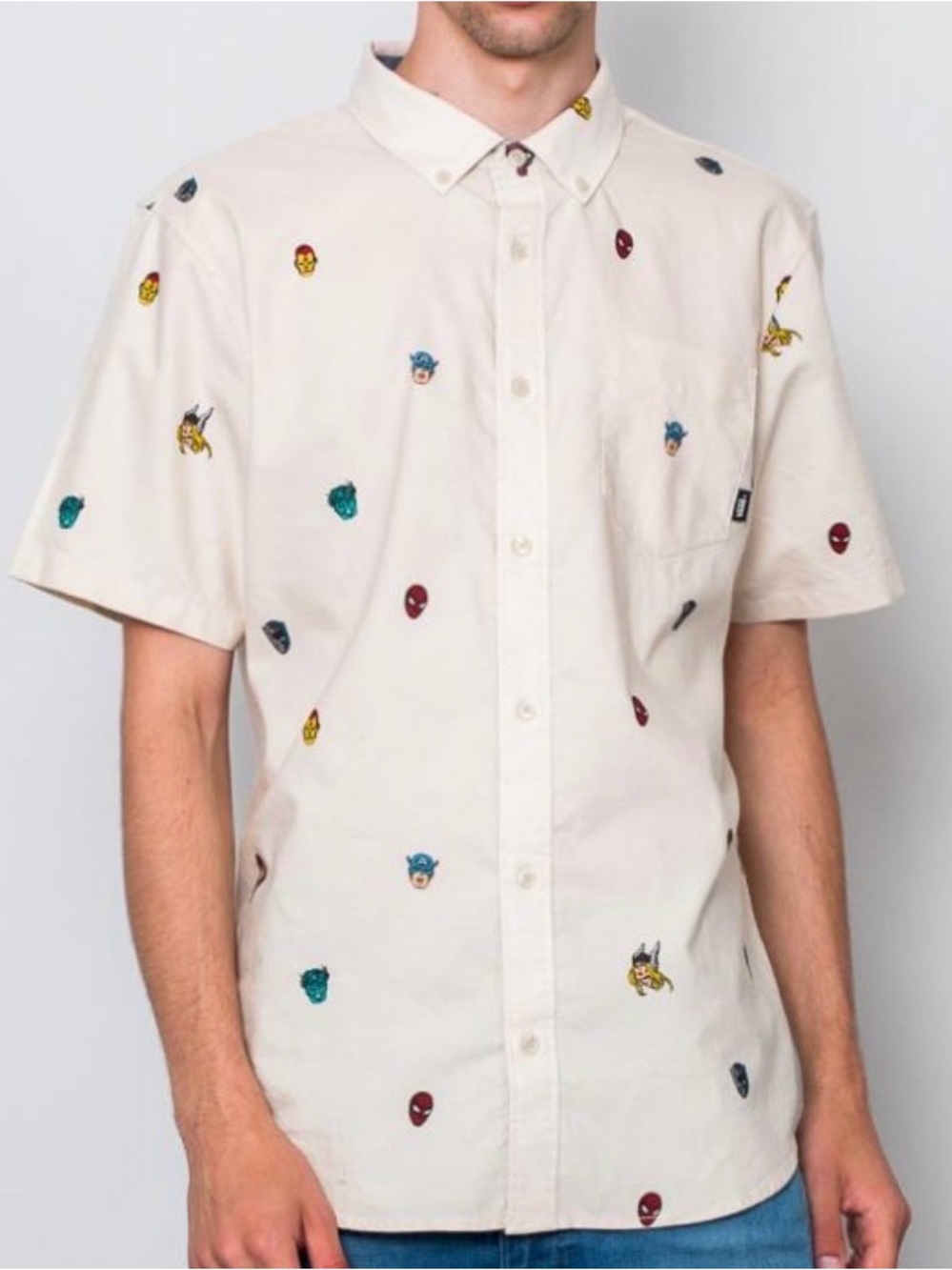 Marvel x Vans Short-Sleeve Button-Down Shirt - men’s medium